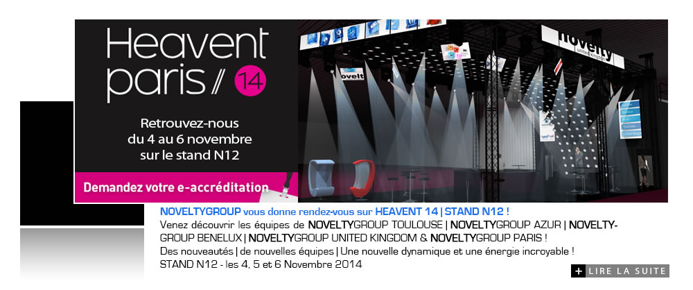 NOVELTY Group sur le salon Heavent 2014