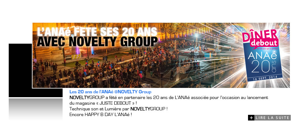 Les 20 ans de l'Anaé par NOVELTY Group