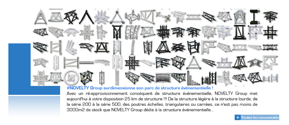 Un parc de structure événementielle surdimensionné chez NOVELTY Group