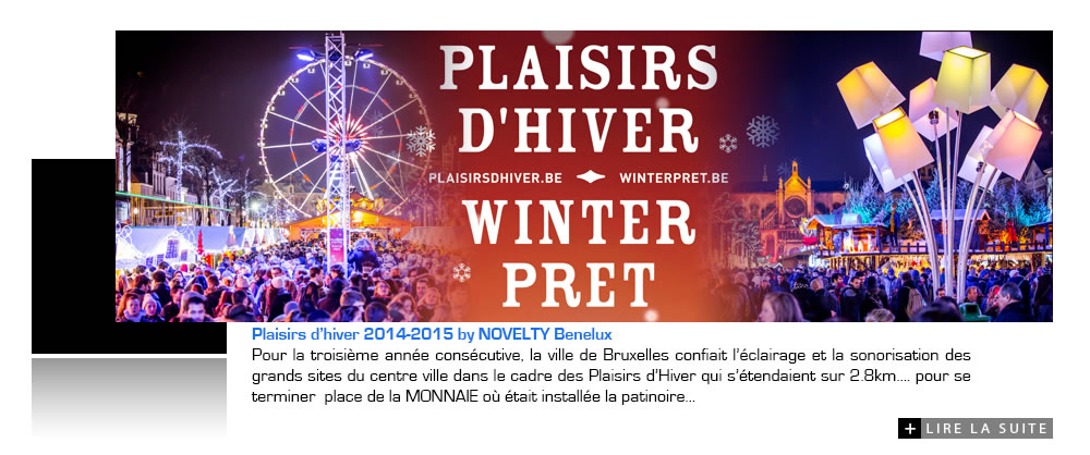 Novelty Benelux illumine les plaisirs d'hiver de Bruxelles