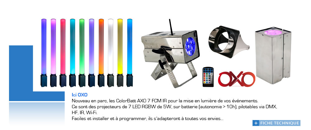 Les Colorbatt OXO chez Novelty group