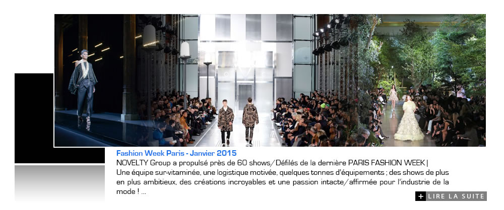 Fashion Week Paris - Janvier 2015, by #NOVELTY Paris
