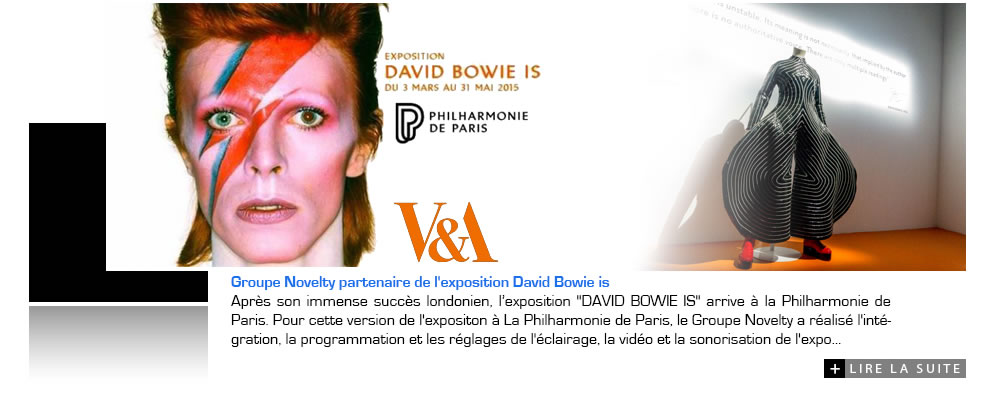 Groupe Novelty partenaire de l'exposition David Bowie is