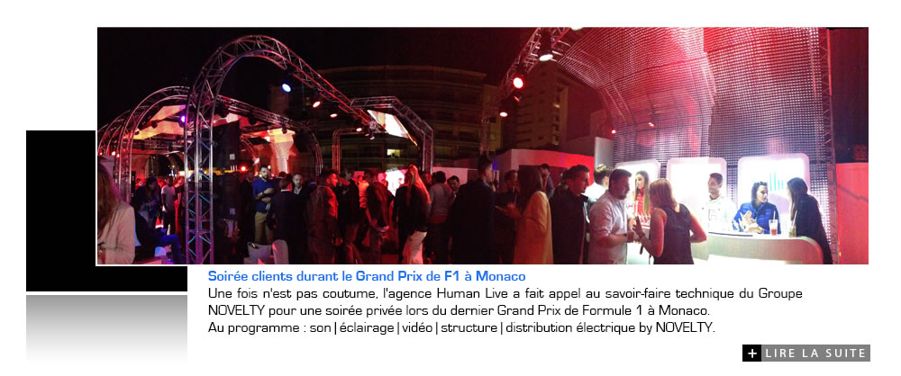 Soirée clients durant le Grand Prix de F1 à Monaco par Groupe Novelty