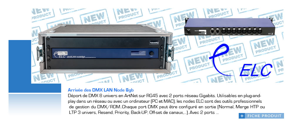 DMX LAN Node 8GB ELC @GroupeNovelty