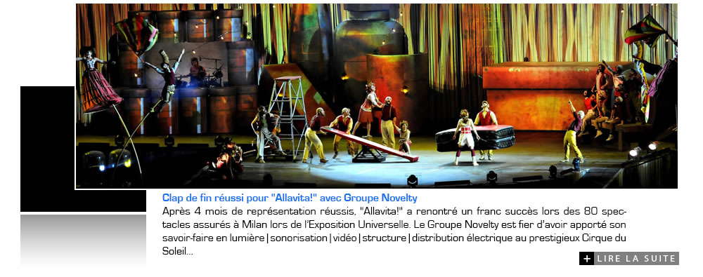 Clap de fin réussi pour Allavita avec Groupe Novelty Clap de fin réussi pour Allavita avec Groupe Novelty