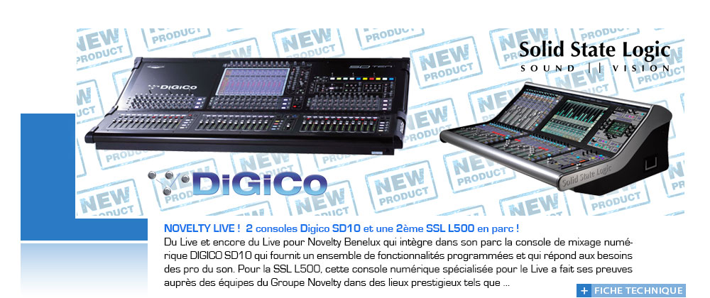 digico sd10 - ssl l-500 @GroupeNovelty digico sd10 - ssl l-500 @GroupeNovelty