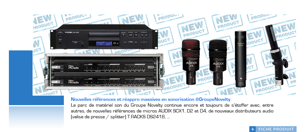 nouveautés matériels de sonorisation @GroupeNovelty nouveautés matériels de sonorisation @GroupeNovelty