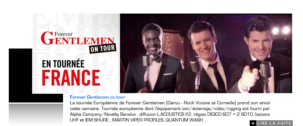 Forever Gentlemen on tour avec Groupe Novelty Benelux