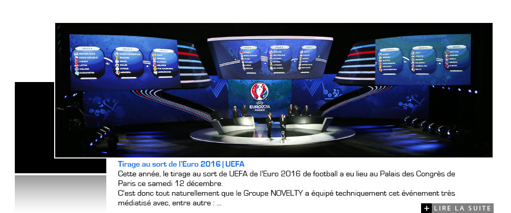 Tirage des poules de la champions Ligue UEFA avec Groupe NOVELTY