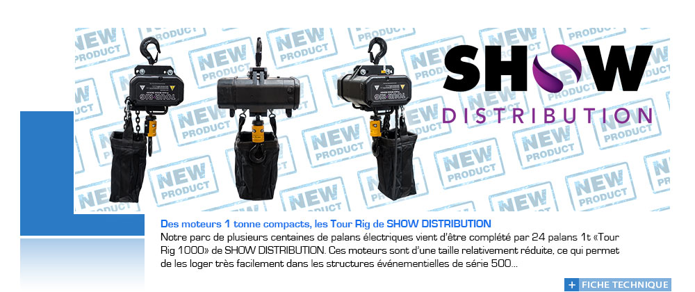 Palan moteur Show Distribution TR1000 @GroupeNovelty