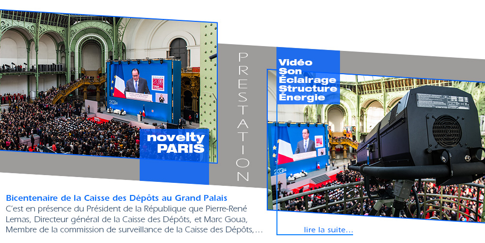 Bicentenaire de la Caisse des Dépôts au Grand Palais avec Groupe Novelty