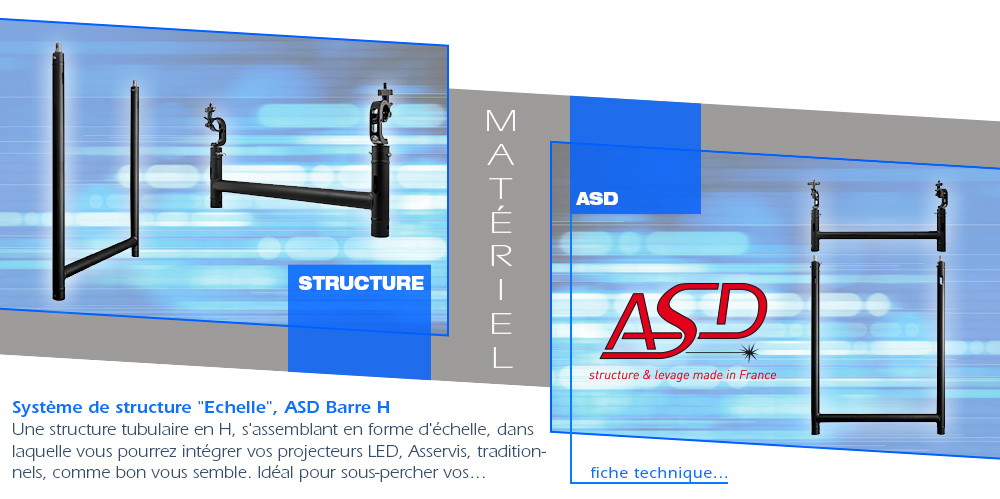 Système de structure "Echelle", ASD Barre H @GroupeNovelty