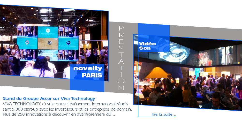 Stand du Groupe Accor sur Viva Technology avec Groupe Novelty