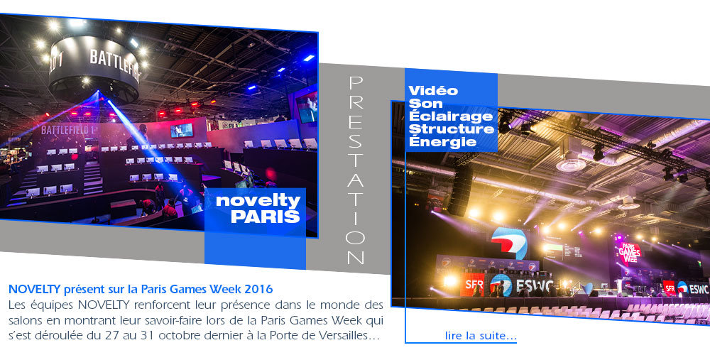 NOVELTY à la Paris Games Week