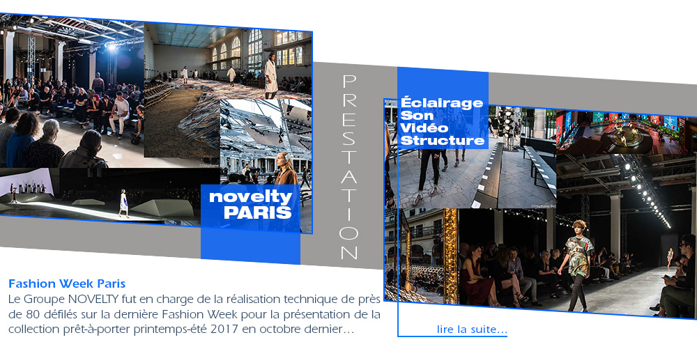 Fashion Week Paris avec Groupe NOVELTY