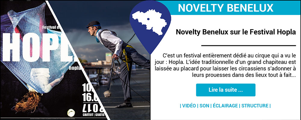 Novelty Benelux sur le Festival Hopla