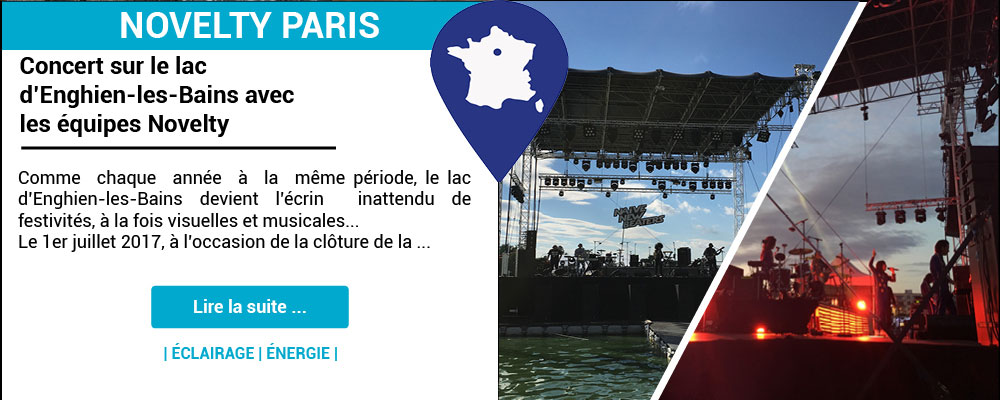 Concert sur le lac d'Enghien-les-Bains avec les équipes Novelty