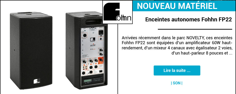 Enceintes autonomes Fohhn FP22