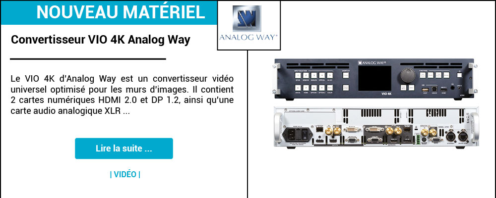 Convertisseur multi-format 4K d'Analog Way en parc