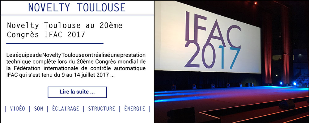 Novelty Toulouse au 20ème Congrès IFAC 2017