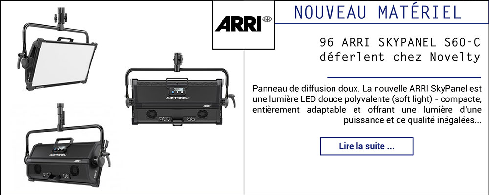 96 ARRI SKYPANEL S60-C déferlent chez Novelty