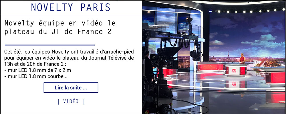 Novelty équipe en vidéo le plateau du JT de France 2