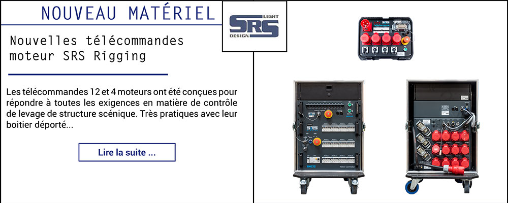 Nouvelles télécommandes moteur SRS Rigging