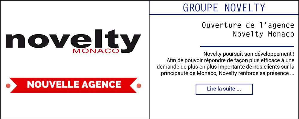 Ouverture de l'agence NOVELTY MONACO