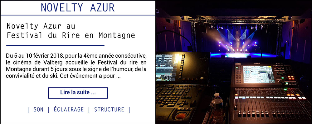 Novelty Azur au Festival du Rire en Montagne