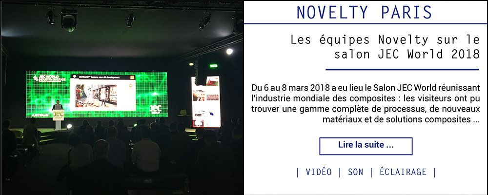 Les équipes Novelty sur le salon JEC World 2018