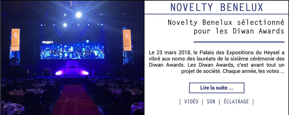 Novelty Benelux sélectionné pour les Diwan Awards
