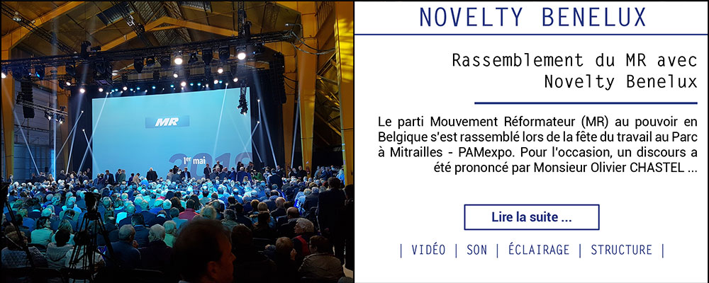 Rassemblement du MR avec Novelty Benelux