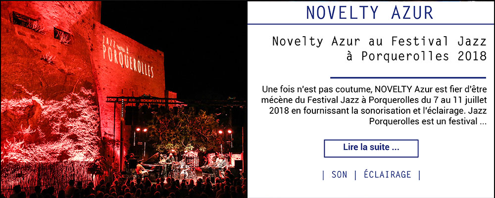 Novelty Azur au Festival Jazz à Porquerolles 2018