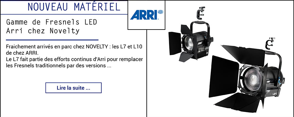 Gamme de Fresnels LED ARRI chez NOVELTY