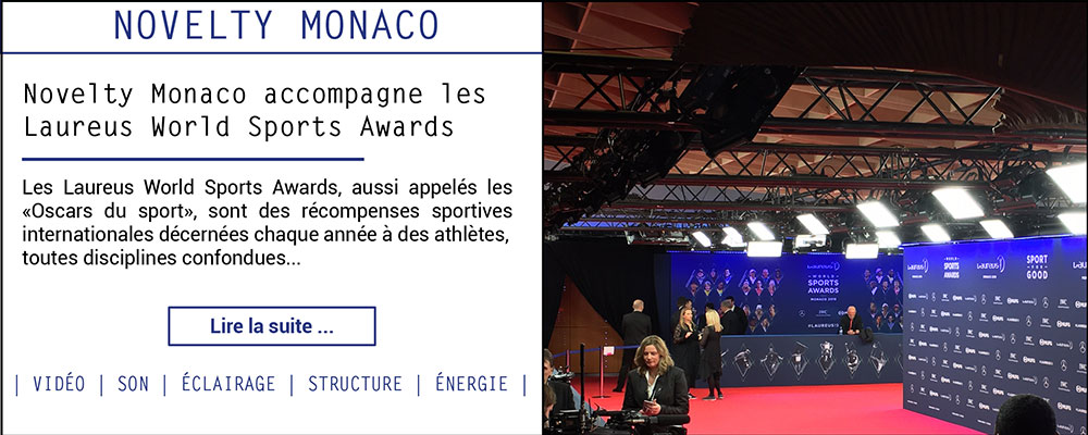 Novelty Monaco accompagne les Laureus World Sports Awards