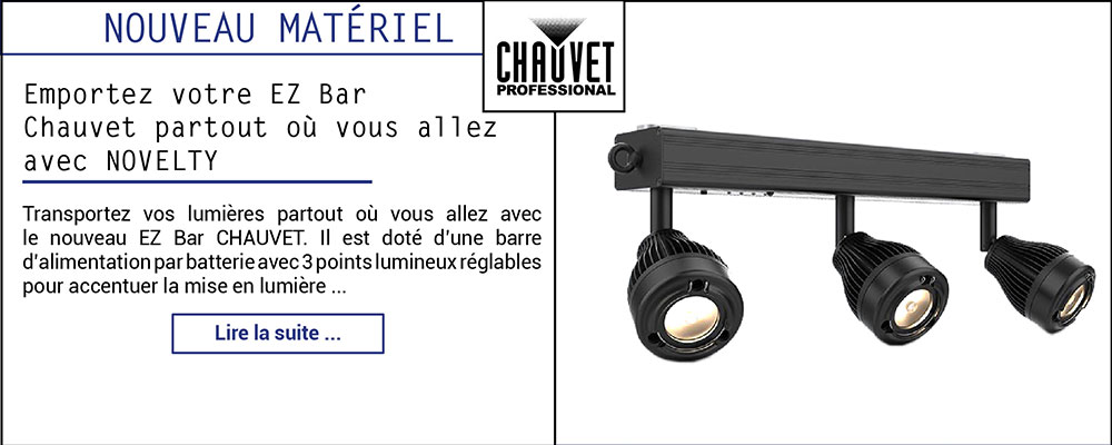 Emportez votre EZ Bar Chauvet partout où vous allez avec NOVELTY