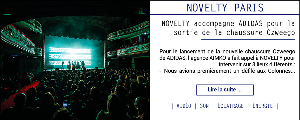 NOVELTY accompagne ADIDAS pour la sortie de la chaussure Ozweego