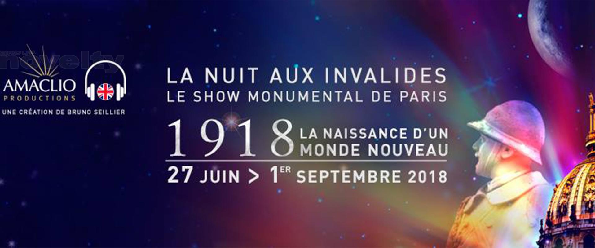 Visuel NOVELTY & LA NUIT AUX INVALIDES avec AMACLIO PRODUCTIONS