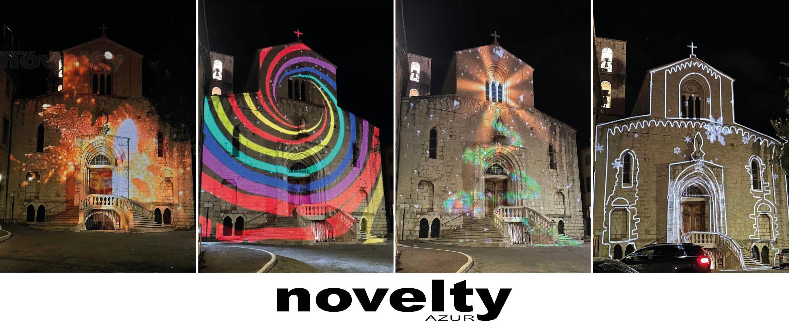 Visuel Mapping de la ville de Grasse avec Novelty Azur 