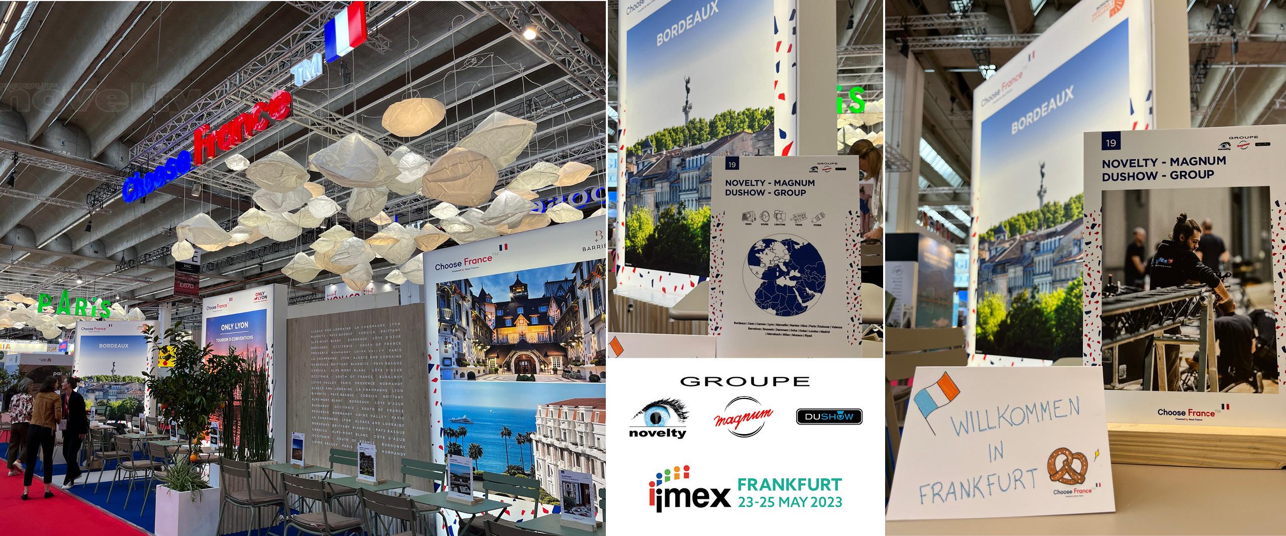 Visuel Novelty-Magnum-Dushow Group at IMEX 2023 