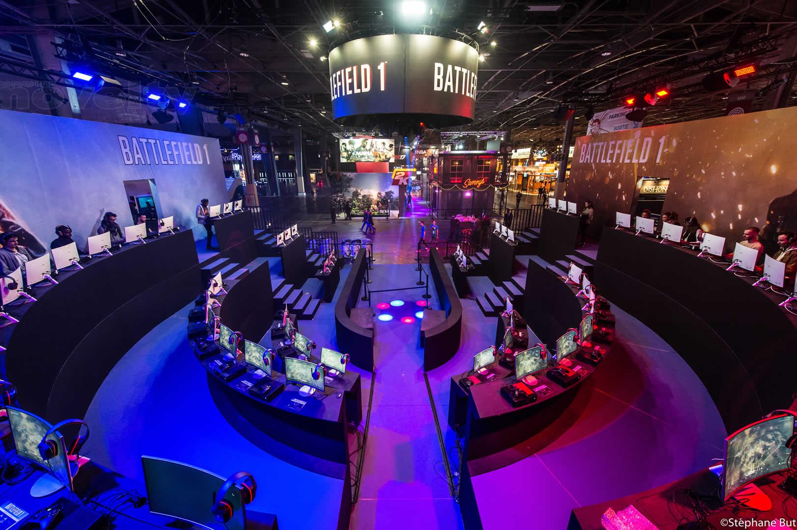 Stand EA Paris Games Week 2016 Porte de Versailles Novelty Group, leader de la prestation