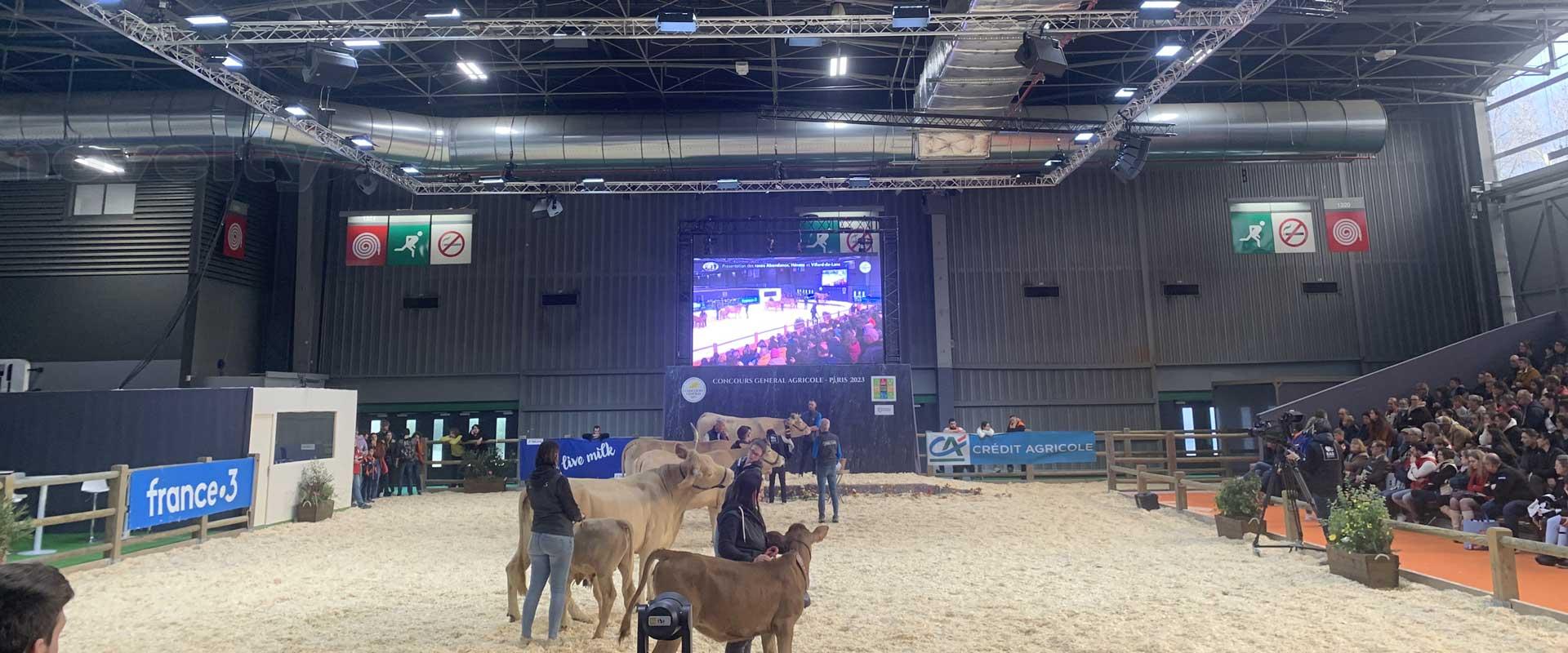 Visuel Novelty à la technique des rings du Salon de l\'agriculture