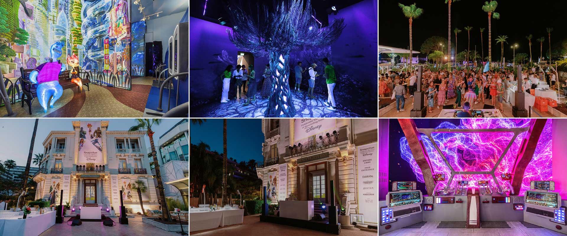 Visuel SNAPCHAT & DISNEY à la Malmaison de Cannes
