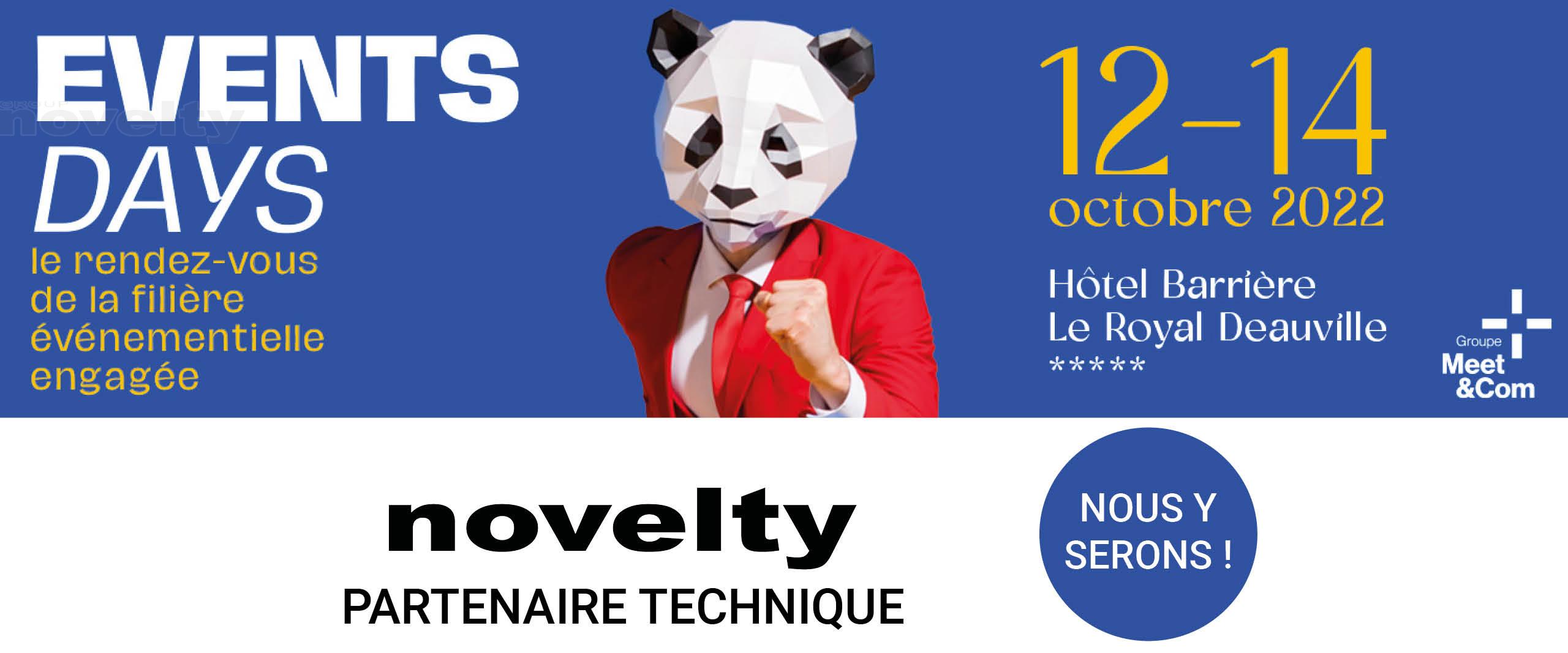 Visuel Novelty Normandie partenaire technique des EVENTS DAYS