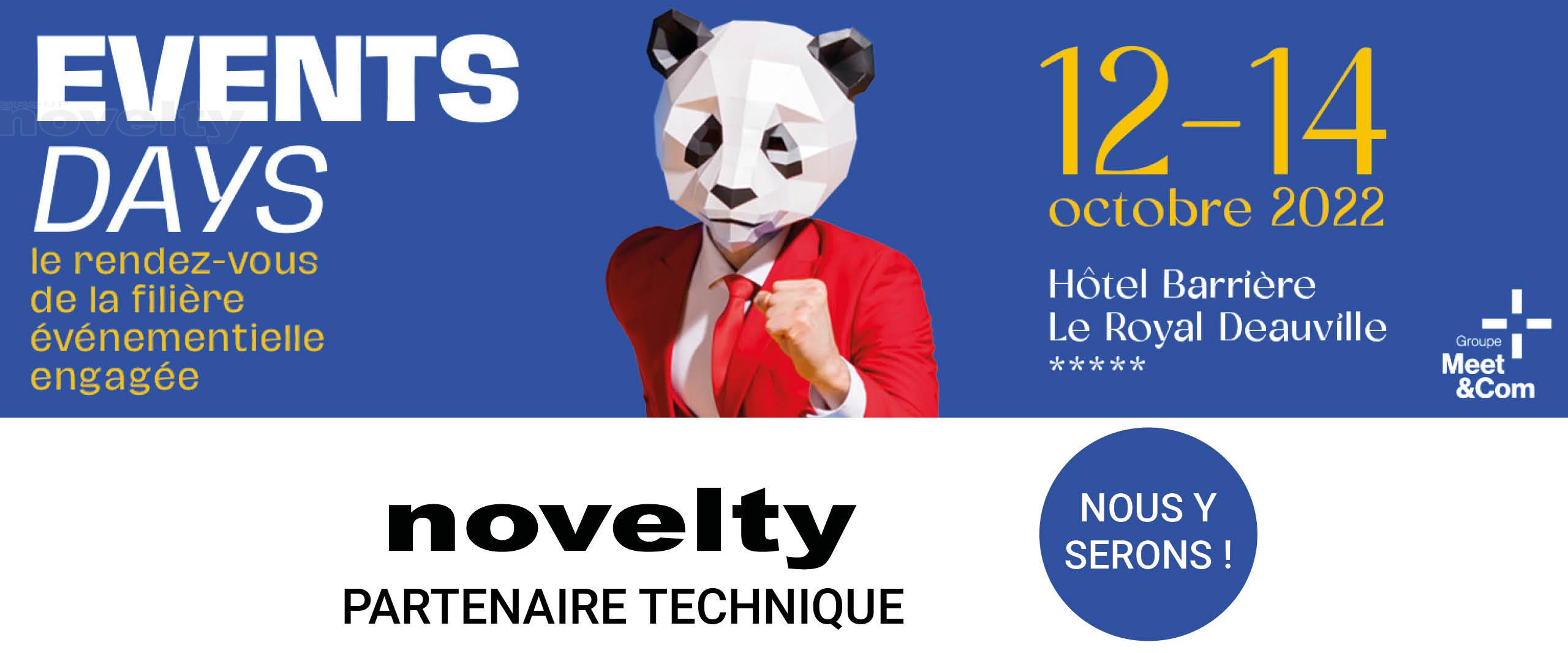 Visuel Novelty est partenaire technique des EVENTS DAYS