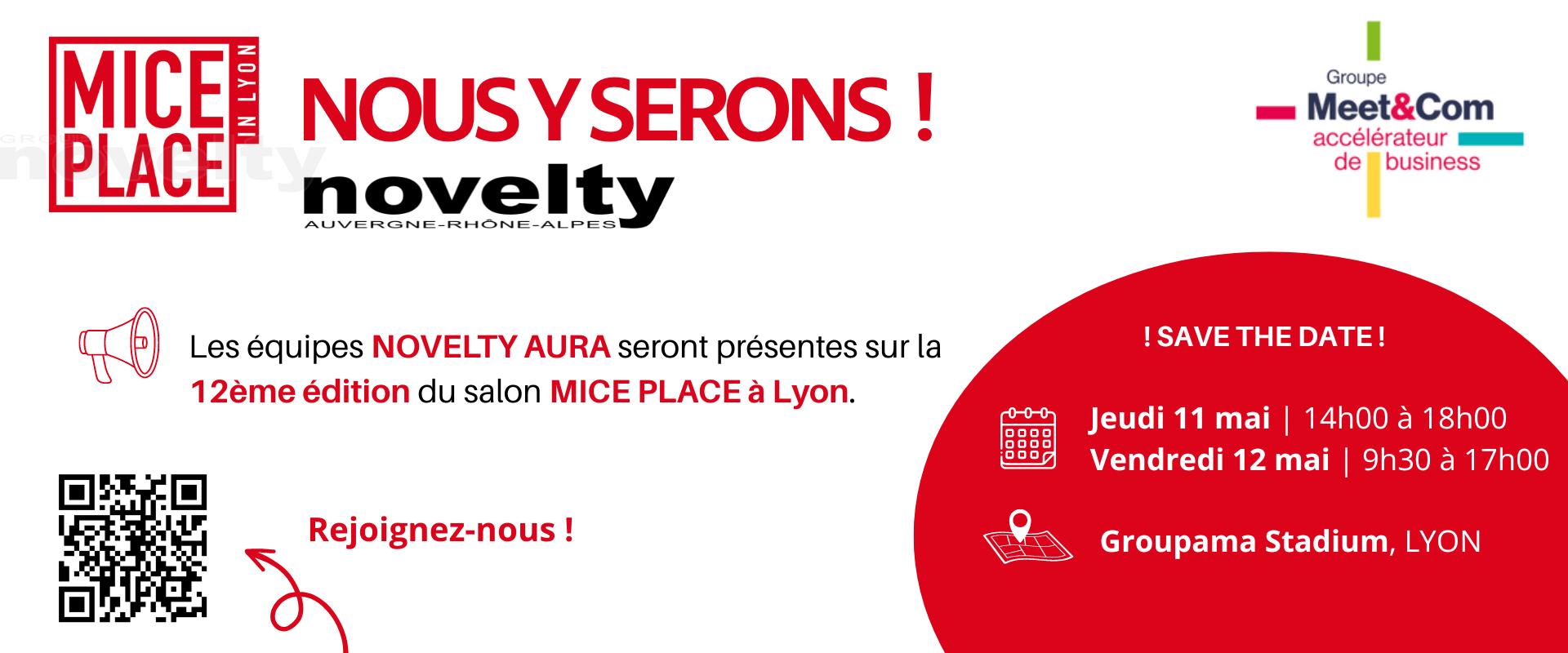 Visuel Novelty participe sur MICE PLACE Lyon