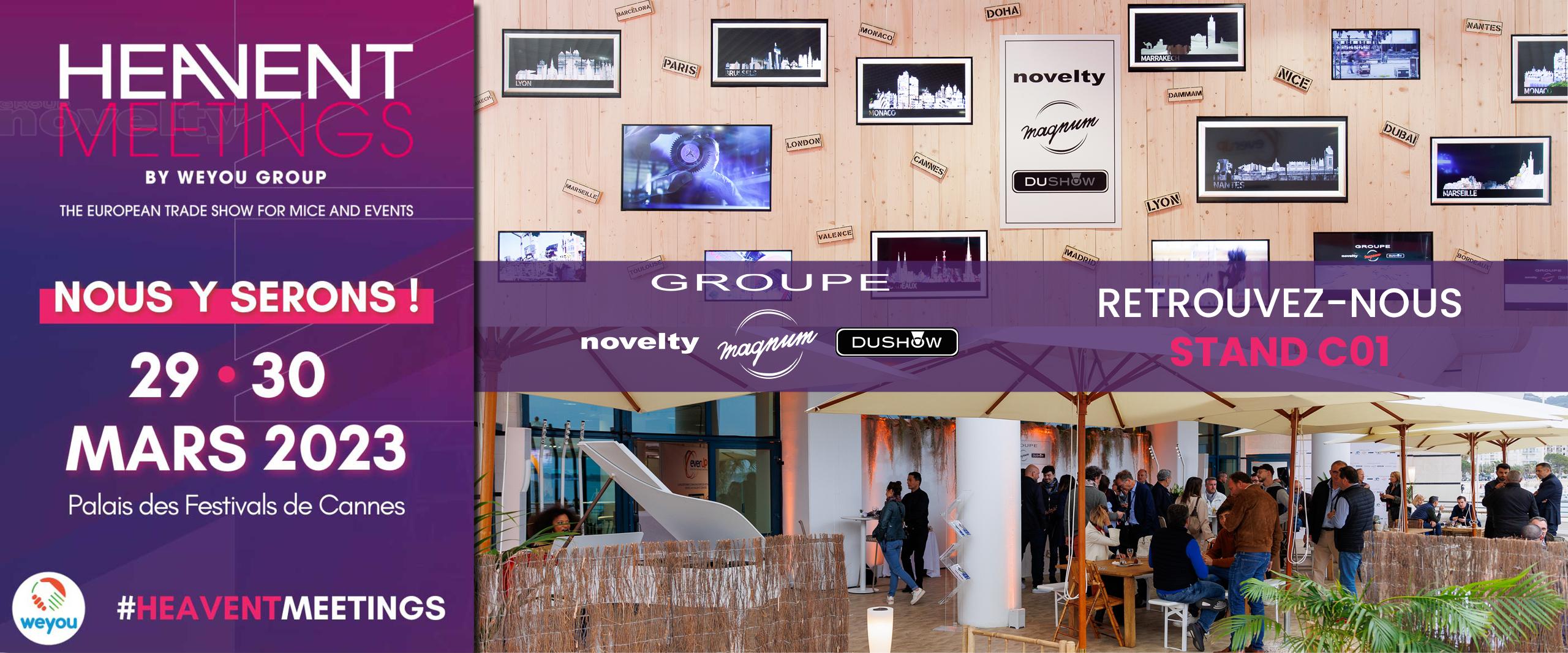 Visuel Retrouvez le Groupe Novelty-Magnum-Dushow sur Heavent Meetings 2023