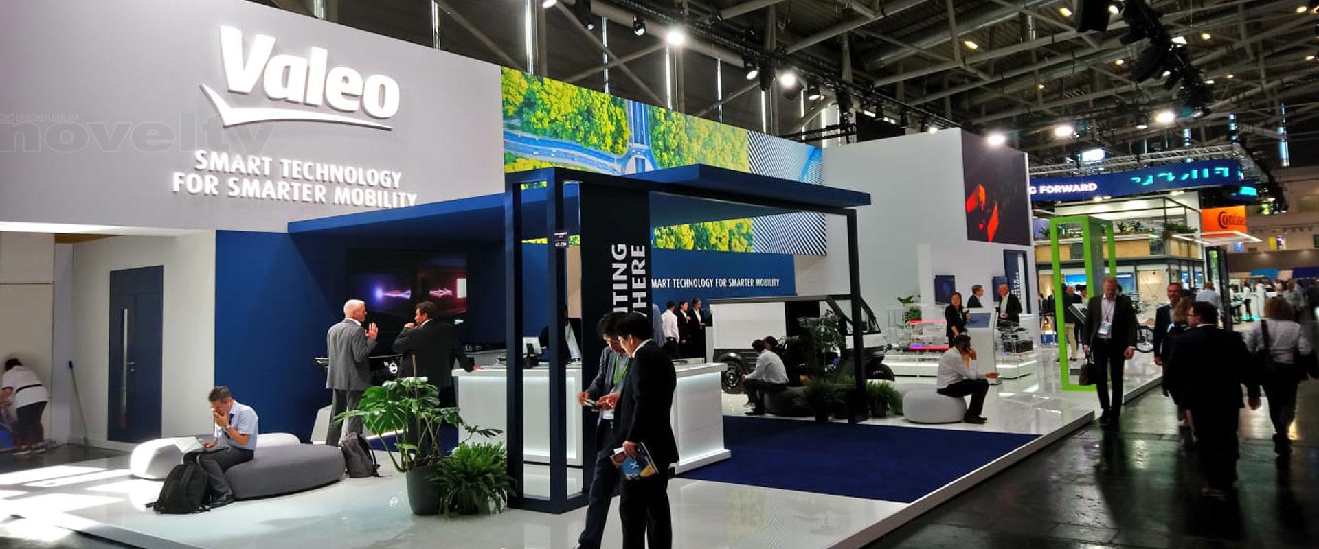 Visuel Stand Valéo sur le salon IAA Mobility avec Novelty Paris