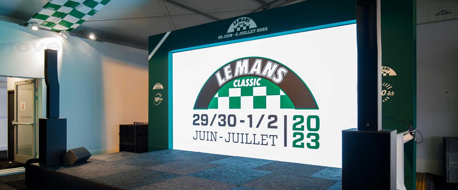 Visuel Le Mans Classique 2023 avec Novelty  Grand-Ouest